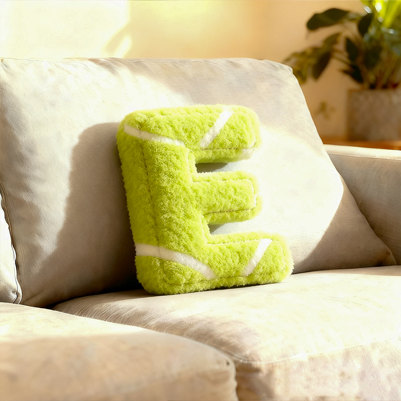 Personalized Tennis-Themed Initials Pillow – The Perfect Christmas Gift For Tennis Fans.