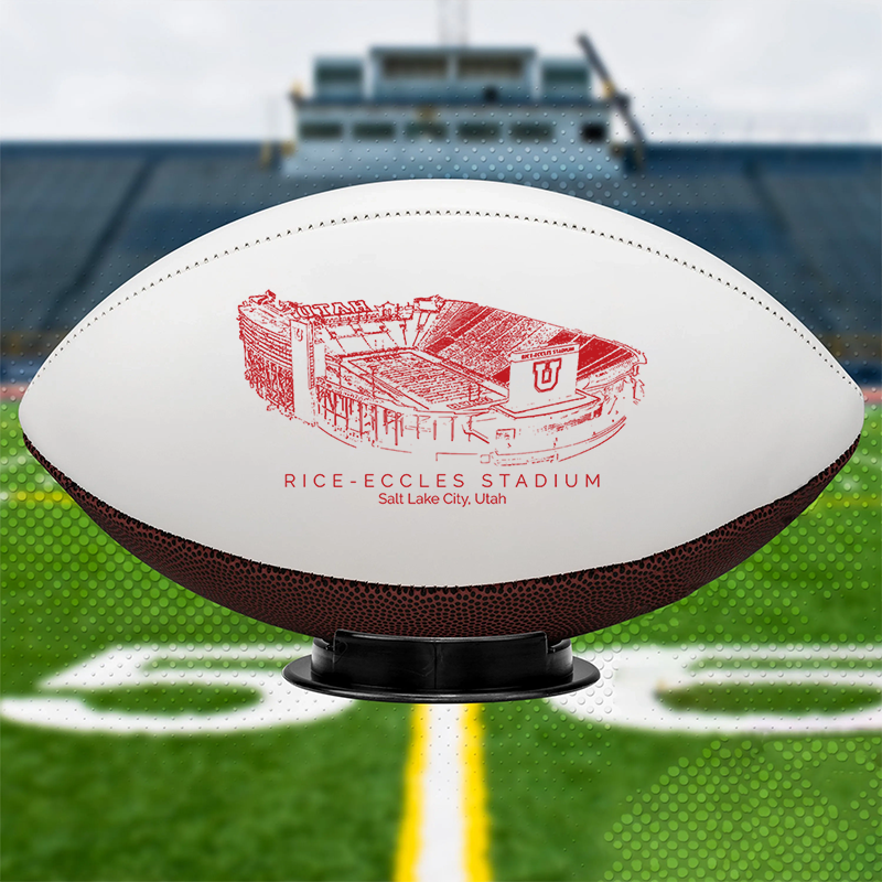 Rice–Eccles Stadium - Utah Utes football, Stipple Art College Football
