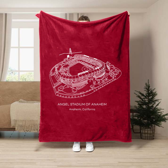 Angel Stadium of Anaheim-Los Angeles Angels Baseball Stadium Blanket