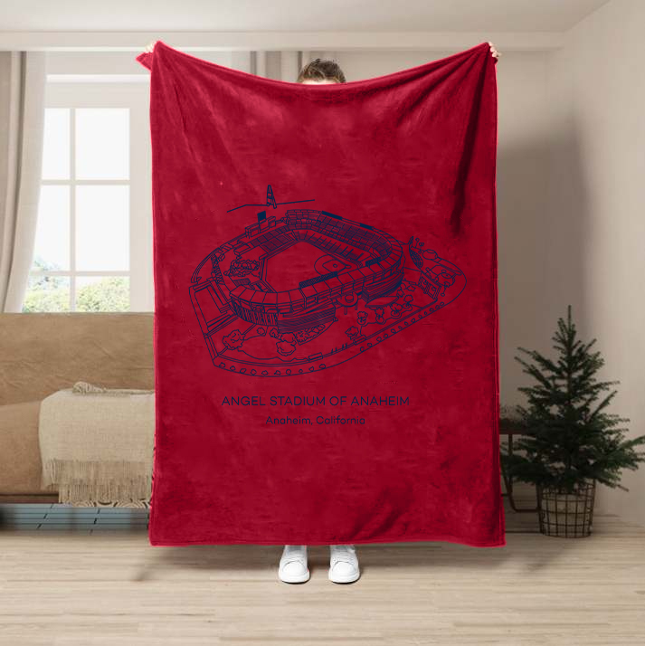 Angel Stadium of Anaheim-Los Angeles Angels Baseball Stadium Blanket