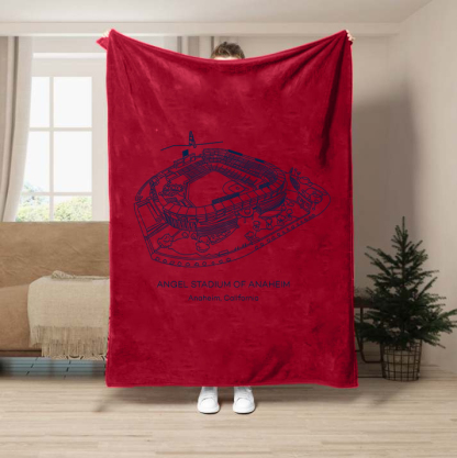 Angel Stadium of Anaheim-Los Angeles Angels Baseball Stadium Blanket
