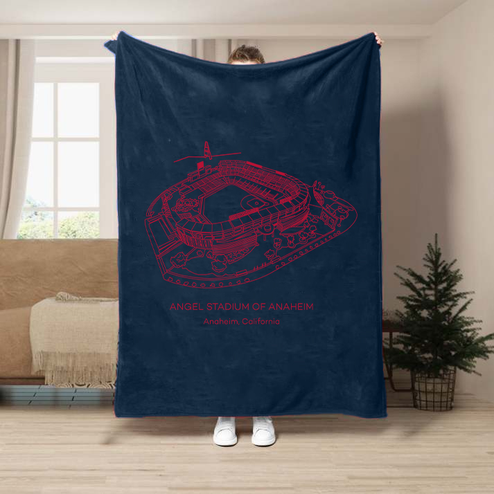 Angel Stadium of Anaheim-Los Angeles Angels Baseball Stadium Blanket