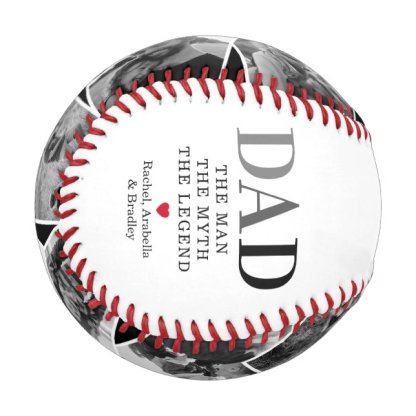 Dad Man Myth Legend Photo Baseball