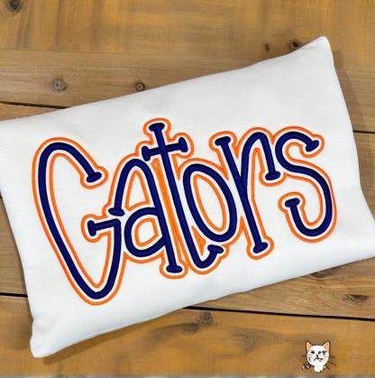 Custom Cropped Double 3D Puff Embroidered Sweatshirt