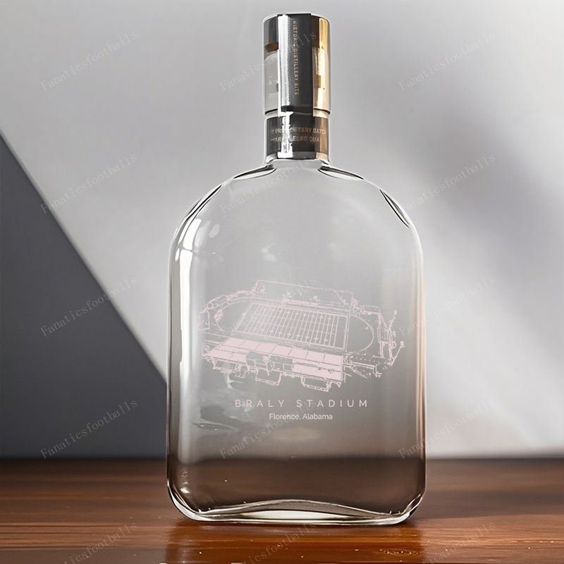 Tom Braly Stadium- North Alabama Lions Whiskey Bottles