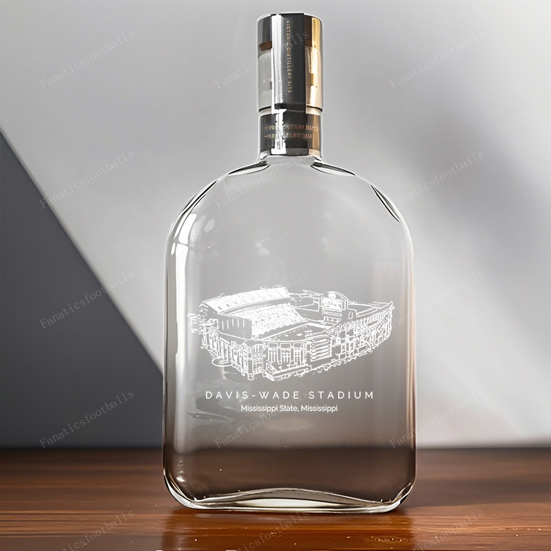 Davis Wade Stadium-Mississippi State Bulldogs Whiskey Bottles