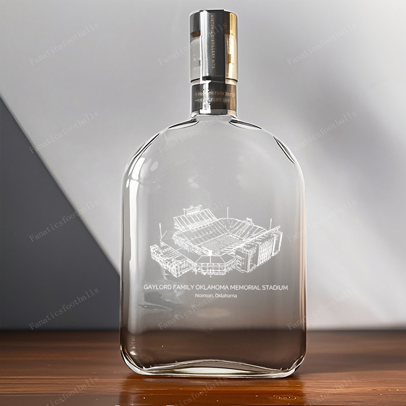 Gaylord Family Oklahoma Memorial Stadium - Oklahoma Sooners Whiskey Bottles