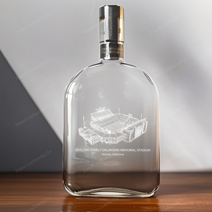 Gaylord Family Oklahoma Memorial Stadium - Oklahoma Sooners Whiskey Bottles