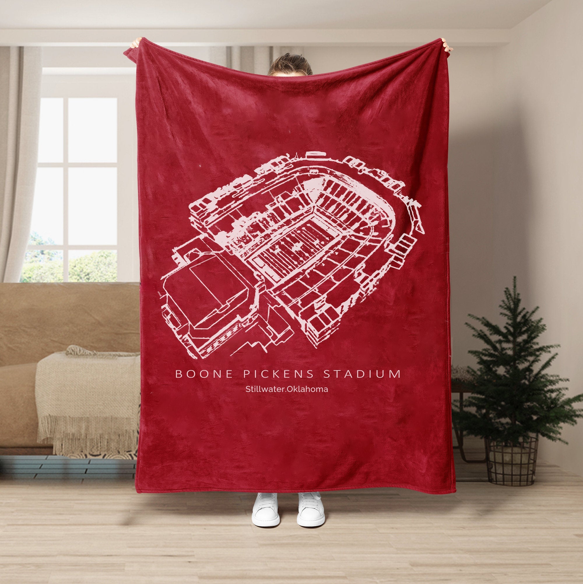 Boone Pickens Stadium - College Football Blanket