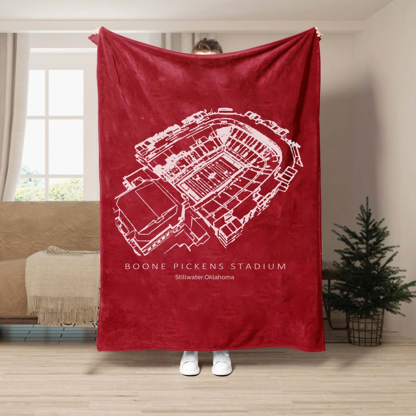 Boone Pickens Stadium - College Football Blanket