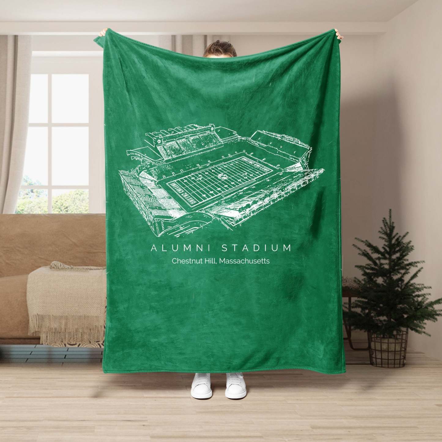 Alumni Stadium - College Football Blanket