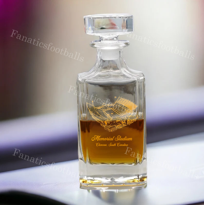Memorial Stadium (Clemson) Whiskey Bottles-Gifts For Sports Lovers