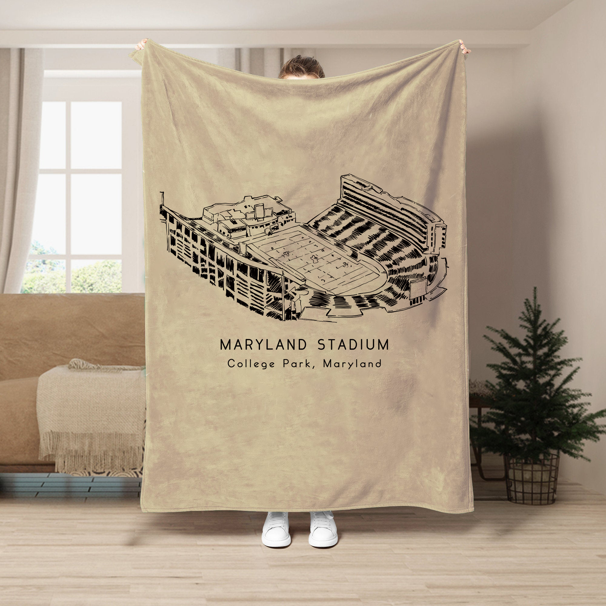 Maryland (SECU) Stadium - Maryland Terrapins football, Football Blanket