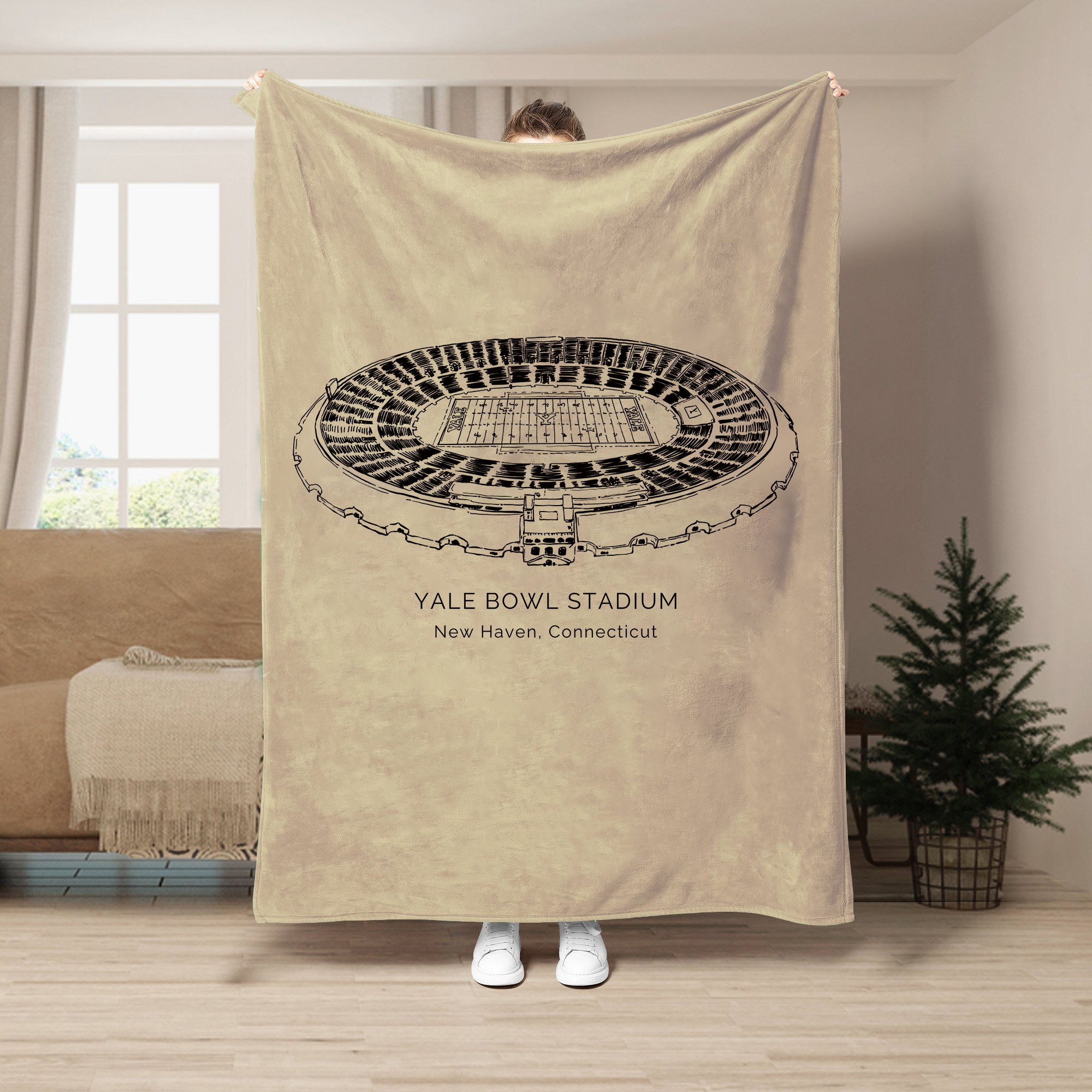 Yale Bowl - Yale Bulldogs football, Football Blanket