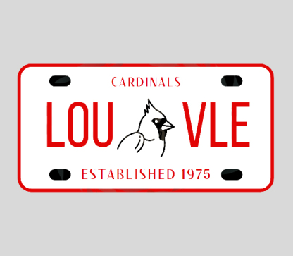 Custom Embroidery Team License Plate Crewneck