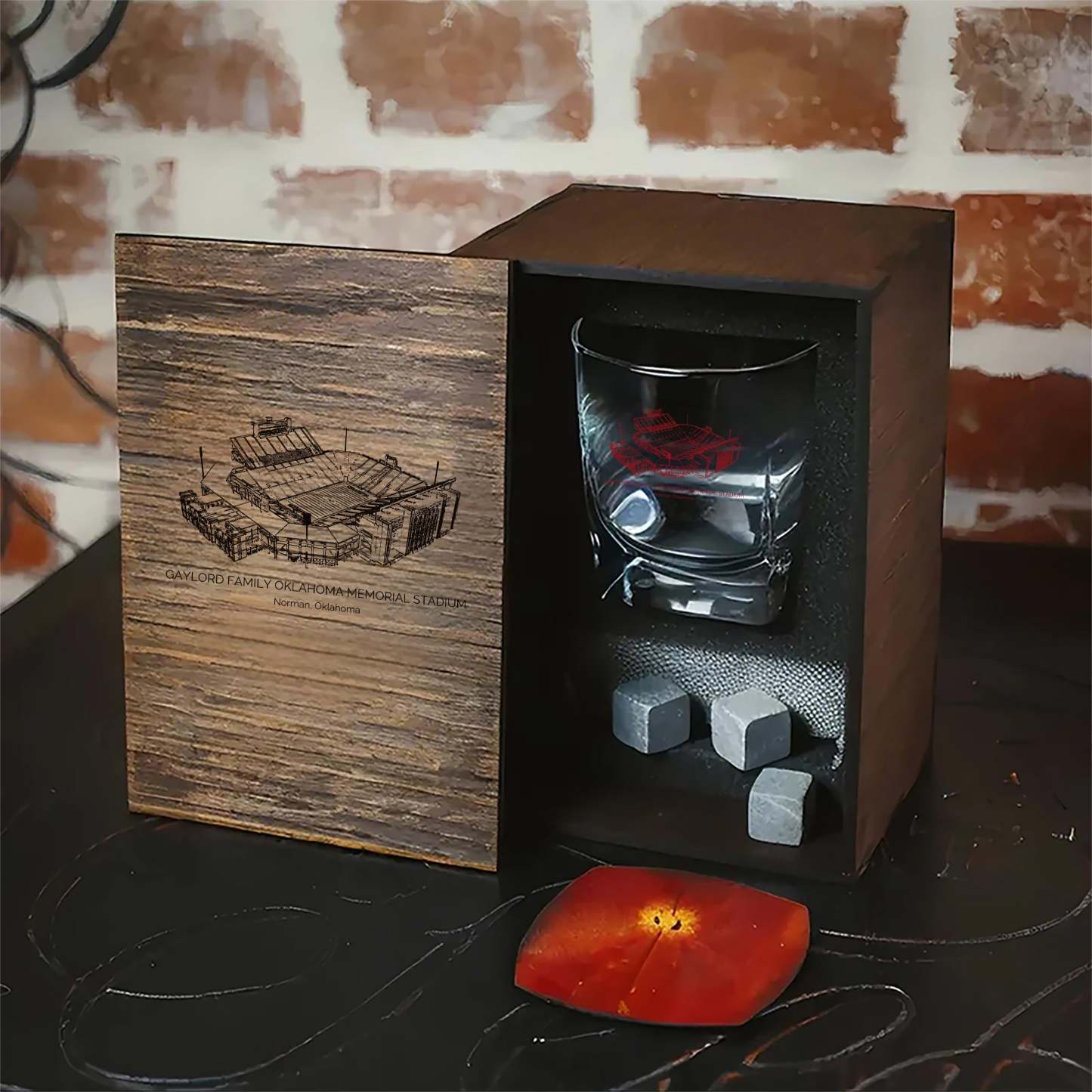 Gaylord Family Oklahoma Memorial Stadium - Oklahoma Sooners Whiskey Cu