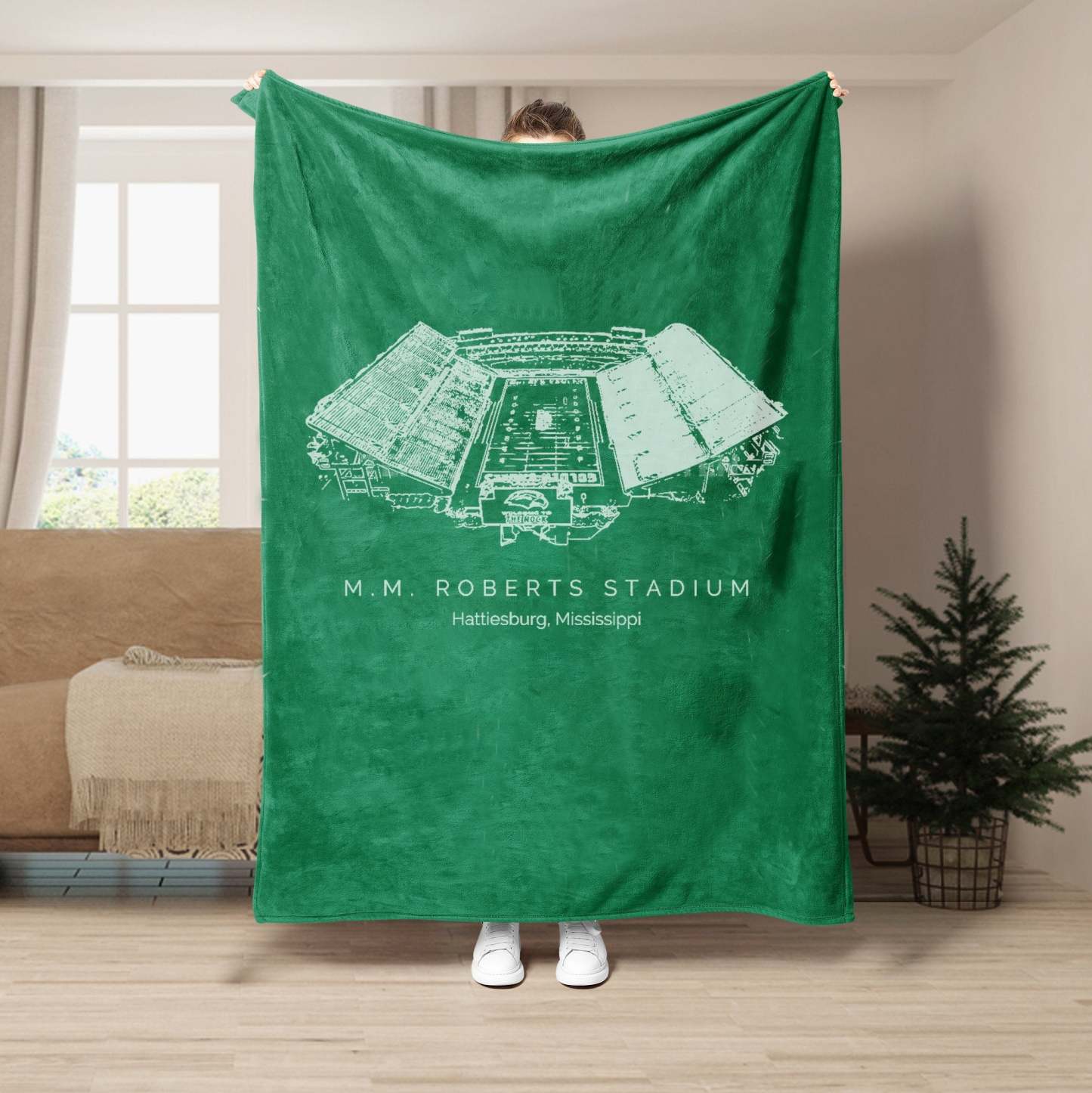 M. M. Roberts Stadium - College Football Blanket