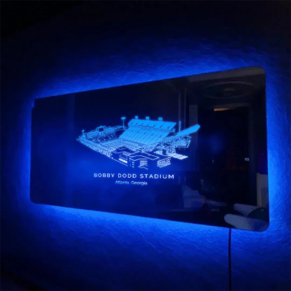 Bobby Dodd Stadium Mirror Light - Gifts for Sports Lovers