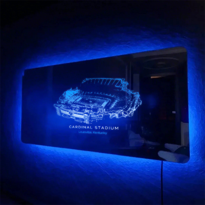 Cardinal Stadium Mirror Light - Gifts for Sports Lovers