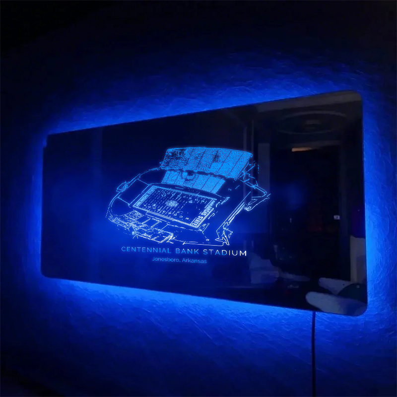 Centennial Bank Stadium Mirror Light - Gifts for Sports Lovers