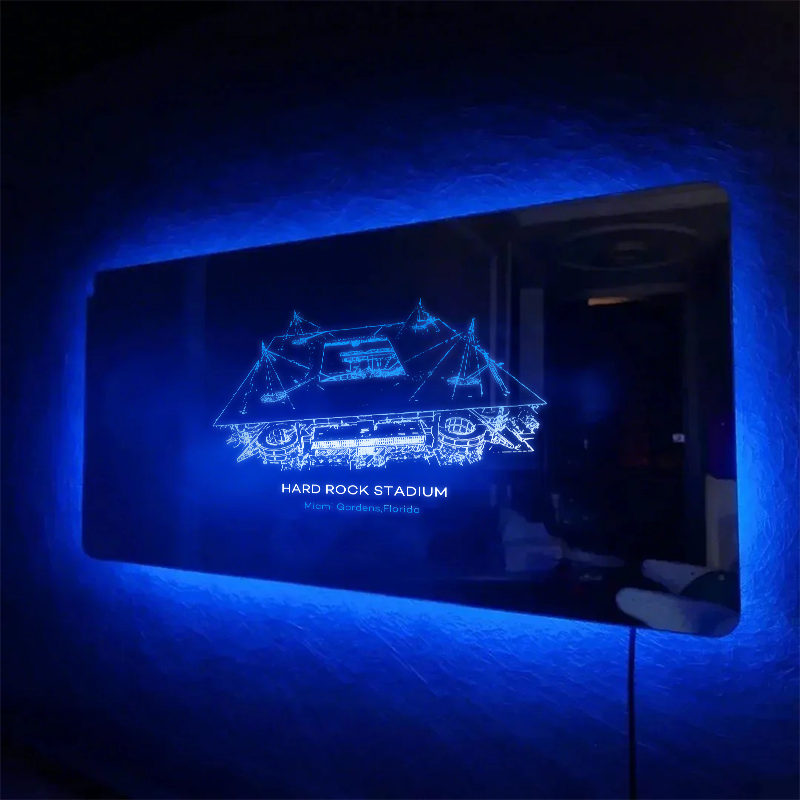 Hard Rock Stadium Mirror Light - Gifts for Sports Lovers