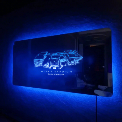 Husky Stadium Mirror Light - Gifts for Sports Lovers