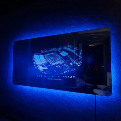 Joe Aillet Stadium Mirror Light - Gifts for Sports Lovers