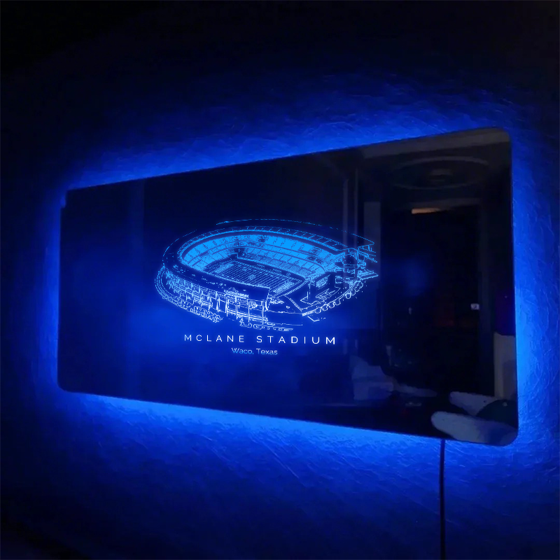 McLane Stadium Mirror Light - Gifts for Sports Lovers