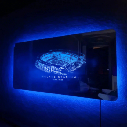 McLane Stadium Mirror Light - Gifts for Sports Lovers