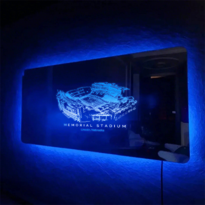 Memorial Stadium (Lincoln) Mirror Light - Gifts for Sports Lovers