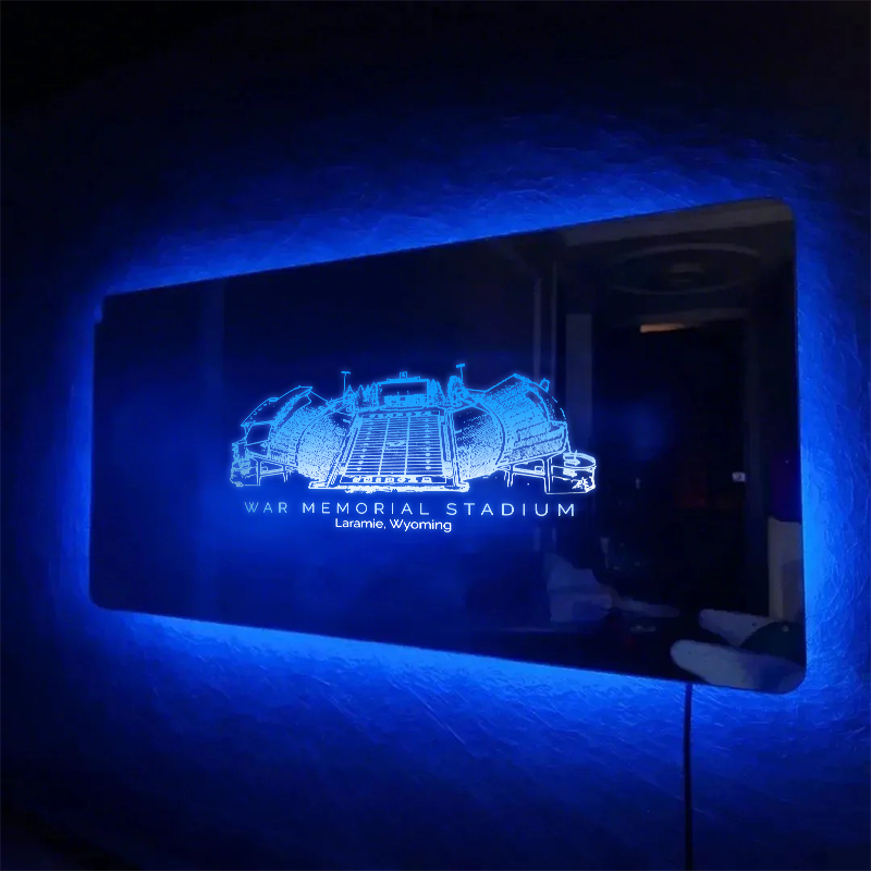 War Memorial Stadium Mirror Light - Gifts for Sports Lovers