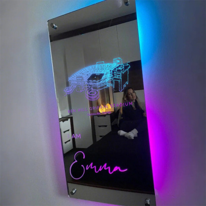 🐊Number One Fan Ben Hill Griffin Stadium Mirror Light-Florida Gators、NCAA