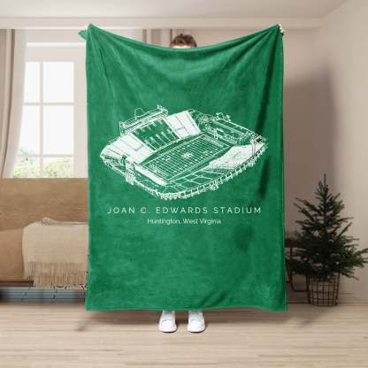 Joan C. Edwards Stadium - College Football Blanket