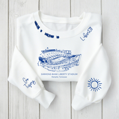 [Copy] Folsom Field - Colorado Buffaloes Distressed Monogram Chain Stitch Sweatshirt - Vintage Fan Hoodie