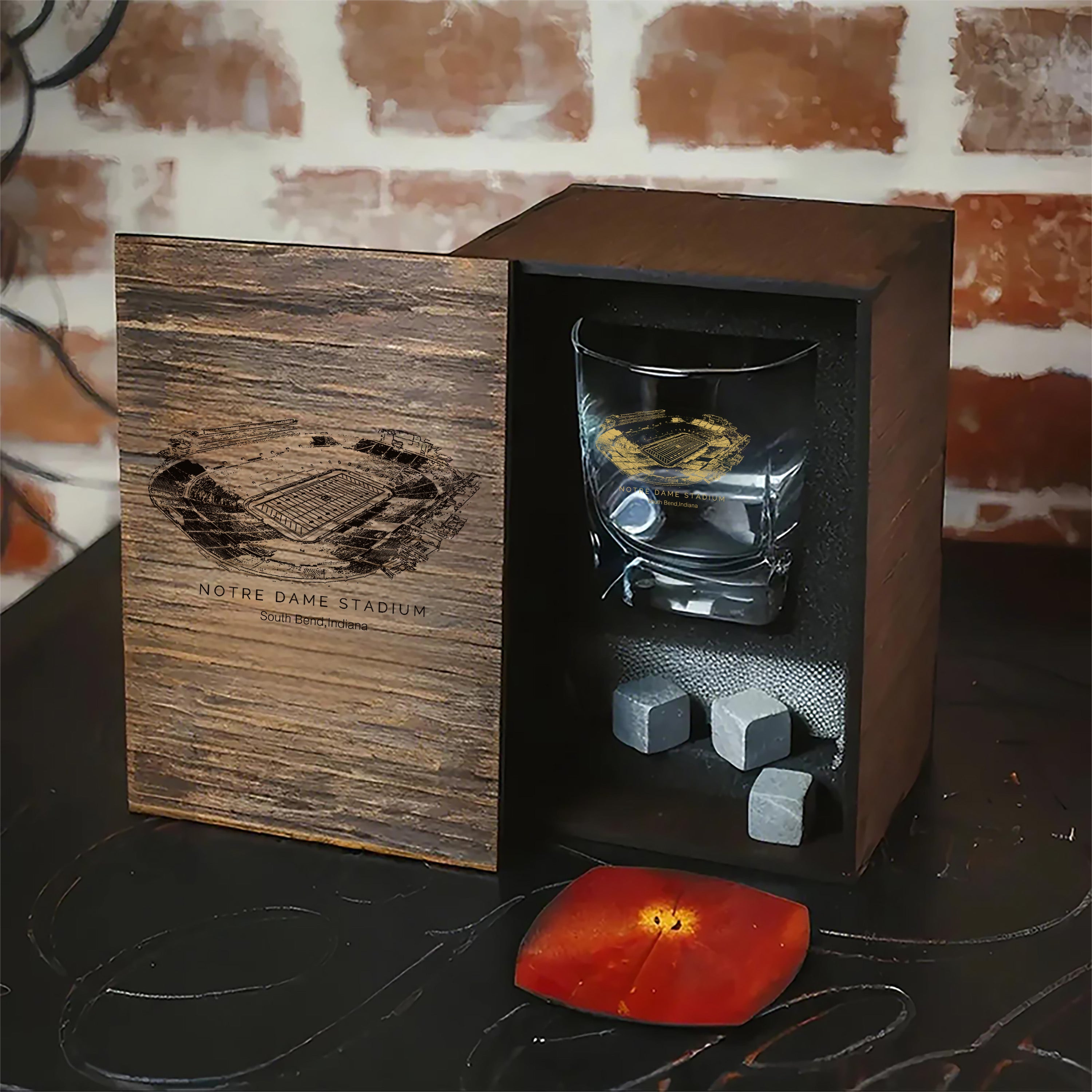 Notre Dame Stadium - Notre Dame Fighting Irish Whiskey Cup Set Series