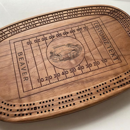 Custom Beaver Stadium Style Football-Themed Kribich Board, Christmas