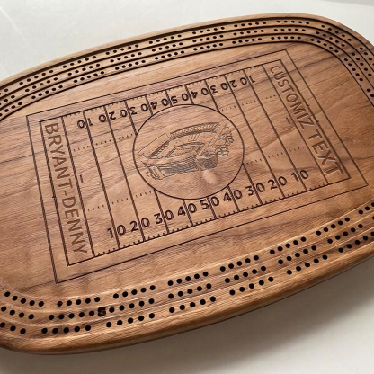 Personalized Bryant-Denny Stadium Style Football-Themed Kribich Board, Christmas