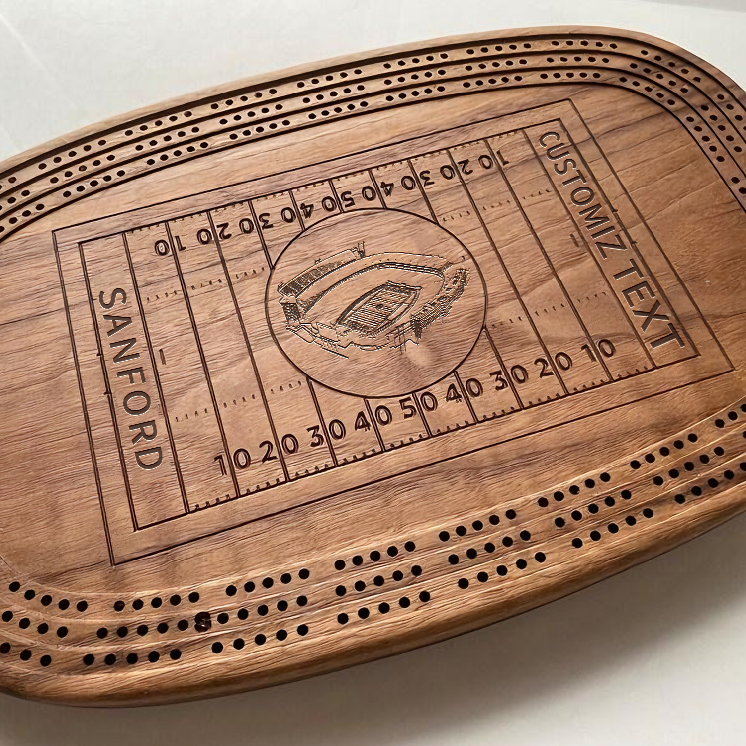 Personalized Sanford Stadium Style Football-Themed Kribich Board, Christmas