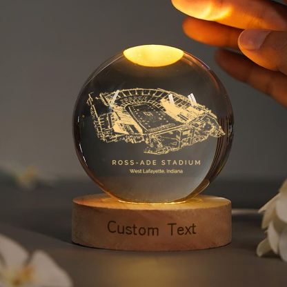 Ross–Ade Stadium 3D Spherical Crystal Lamp