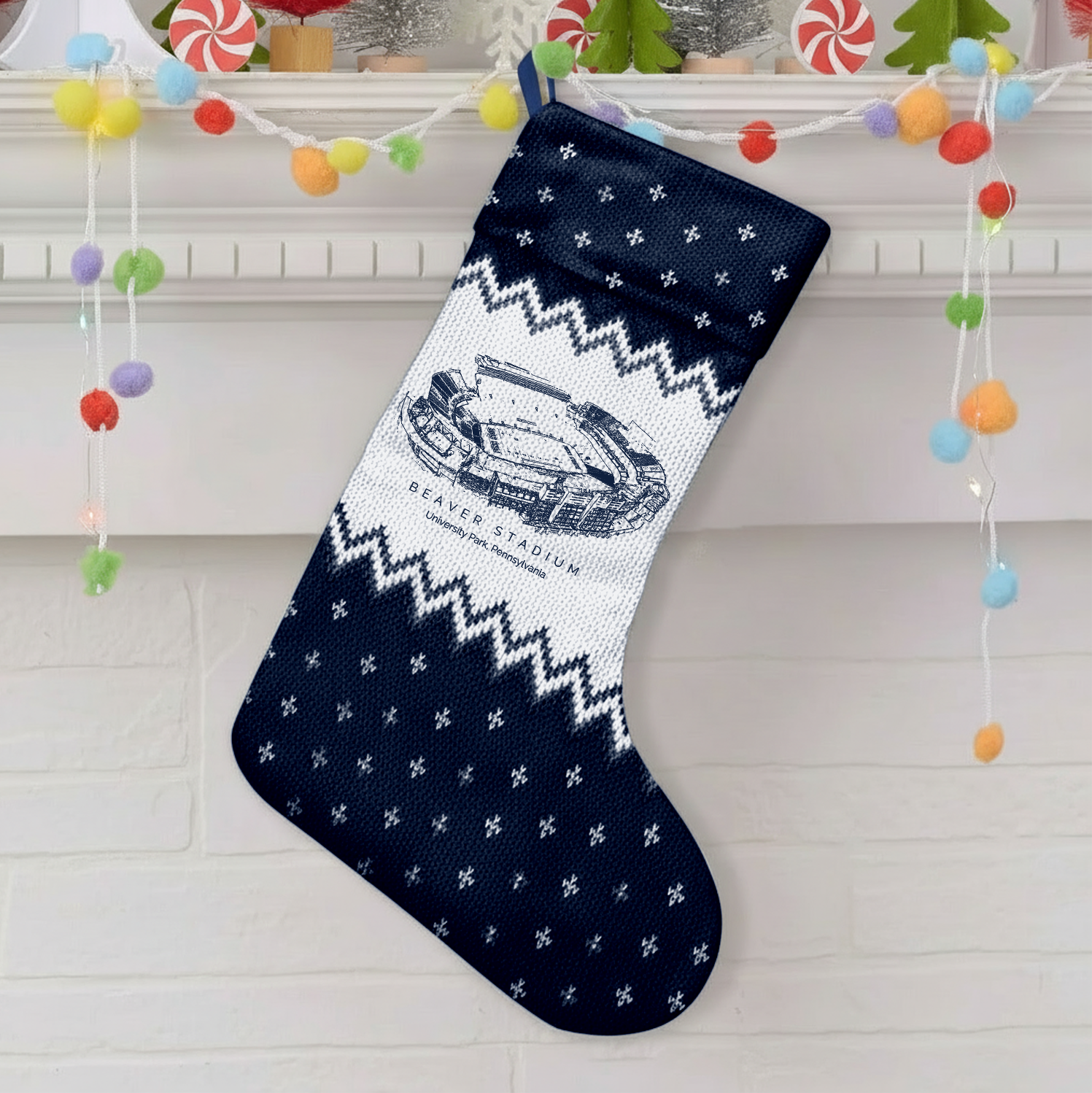 Customized Beaver Stadium Christmas Stocking Gift For Family Member - Limited Edition