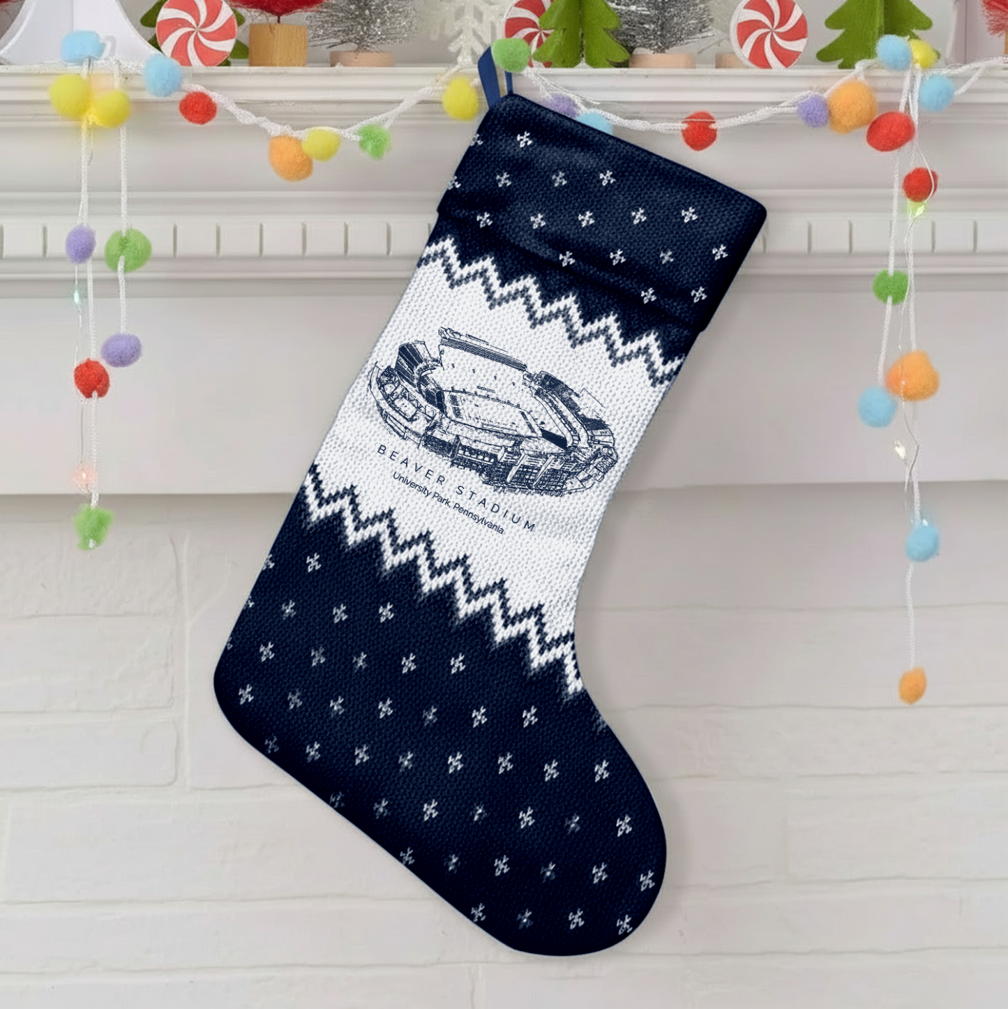 Customized Beaver Stadium Christmas Stocking Gift For Family Member - Limited Edition