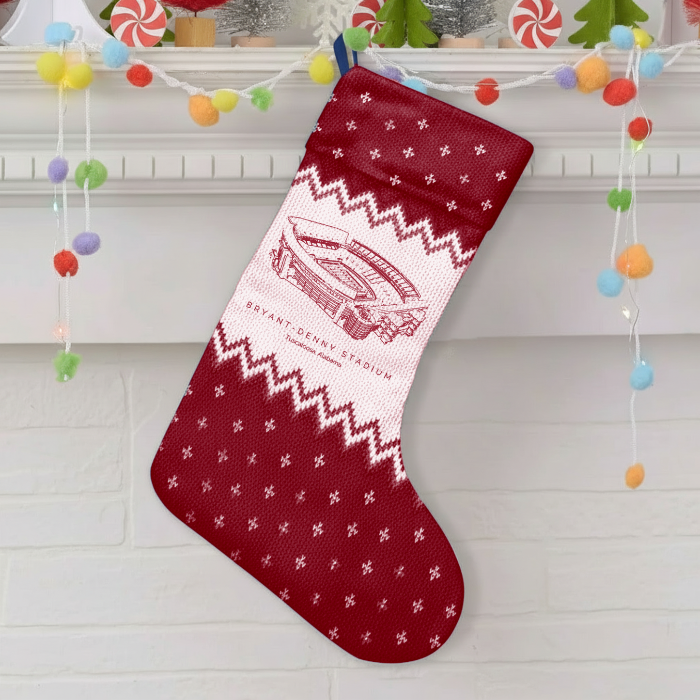 Customized Bryant-Denny Stadium Christmas Stocking Gift For Family Member - Limited Edition