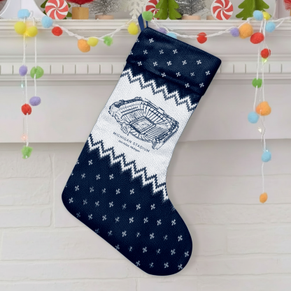 Customized Michigan Stadium Christmas Stocking Gift For Family Member - Limited Edition
