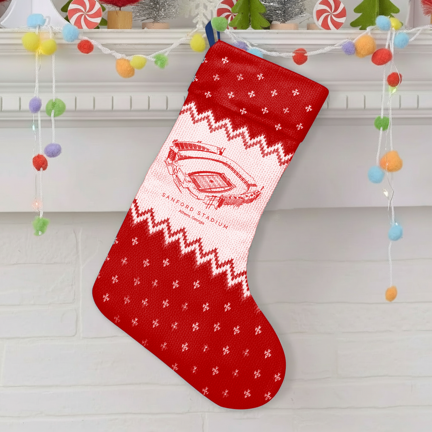 Customized Sanford Stadium Christmas Stocking Gift For Family Member - Limited Edition