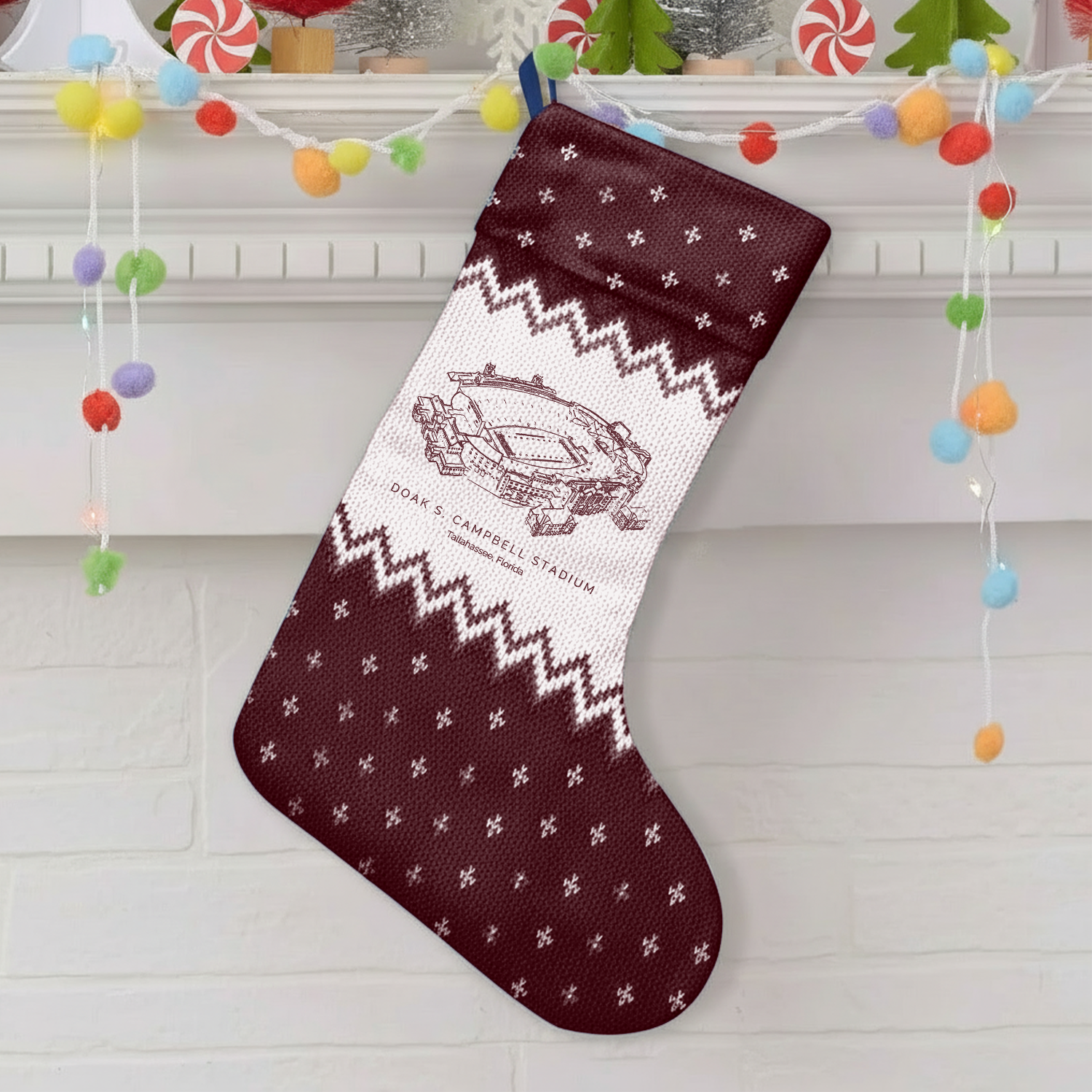 Customized Doak S. Campbell Stadium Christmas Stocking Gift For Family Member - Limited Edition