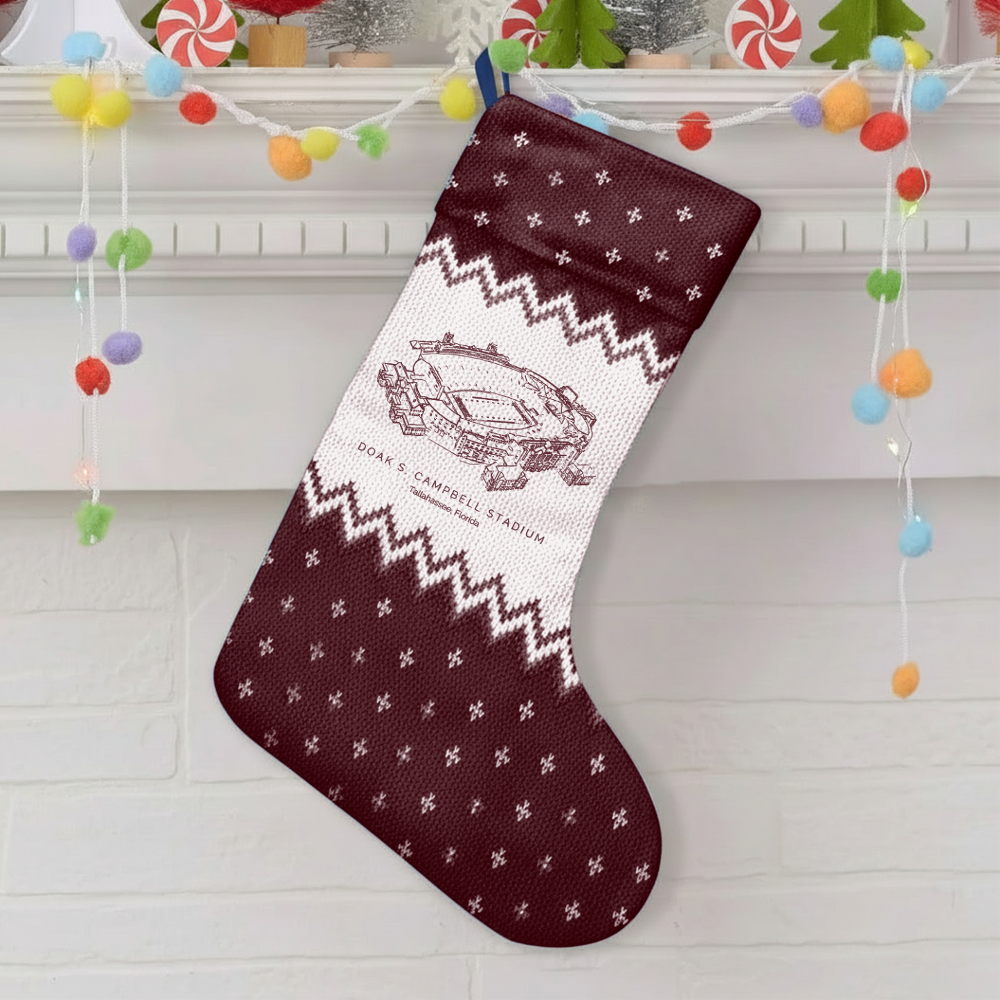 Customized Doak S. Campbell Stadium Christmas Stocking Gift For Family Member - Limited Edition