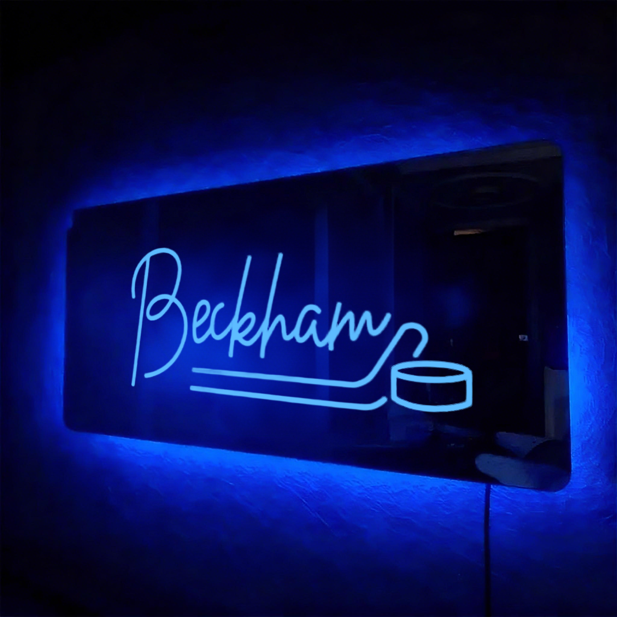 Customized Sports Mirror Light - Gifts for Sports Lovers