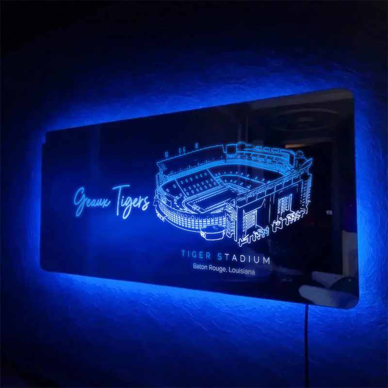 Tiger Stadium Mirror Light-Gifts For Sports Lovers