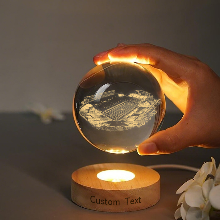 Notre Dame Stadium 3D Spherical Crystal Lamp