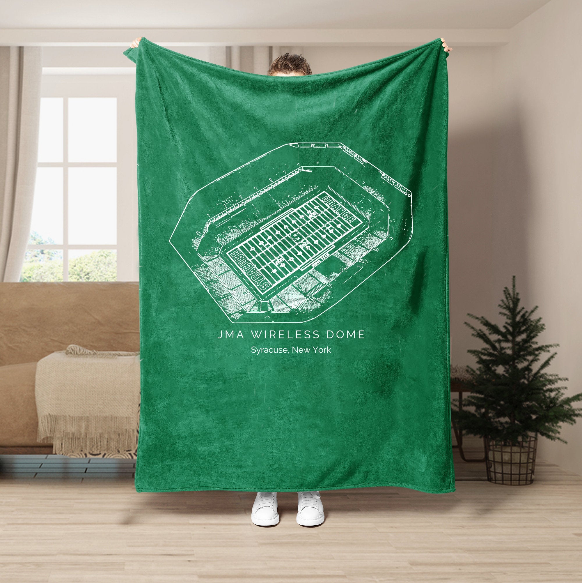 JMA Wireless Dome Stadium  - College Football Blanket
